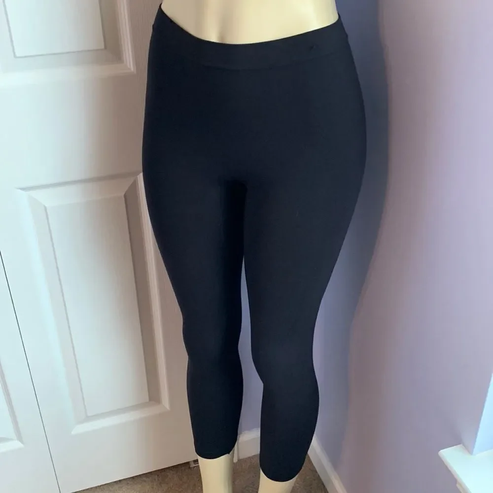 Lane Bryant Capri Footless Tights Leggings A/B Black